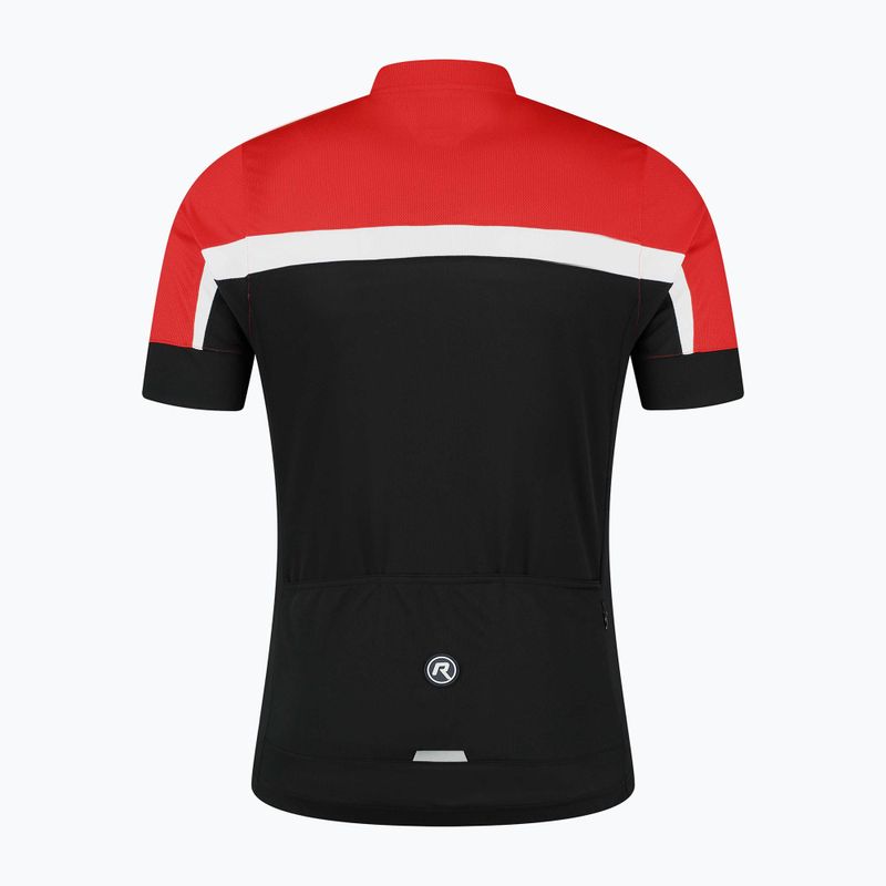 Koszulka rowerowa męska Rogelli Course black/red/white 4