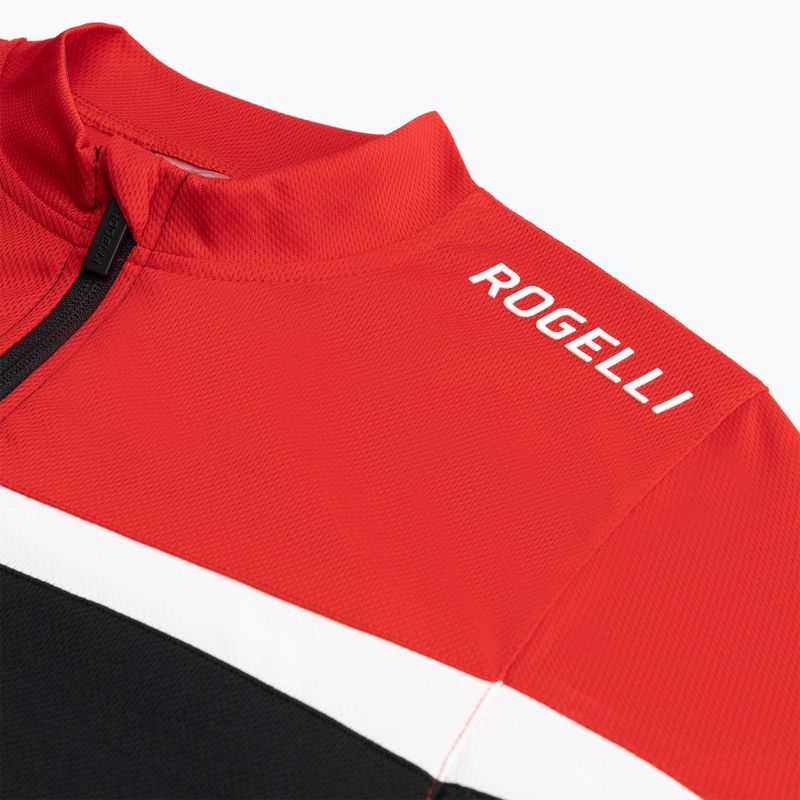 Koszulka rowerowa męska Rogelli Course black/red/white 5