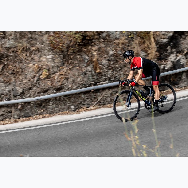 Koszulka rowerowa męska Rogelli Course black/red/white 7