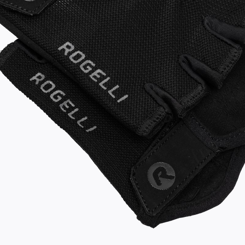 Rękawiczki rowerowe damskie Rogelli Core W black 4