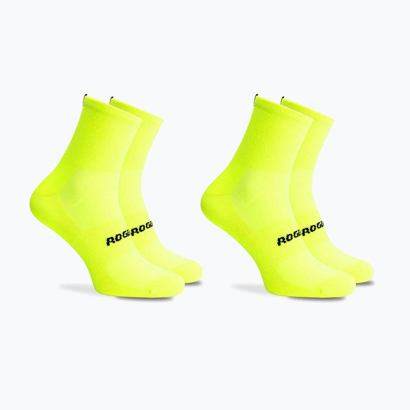 Skarpety rowerowe Rogelli Essential 2 pary fluor