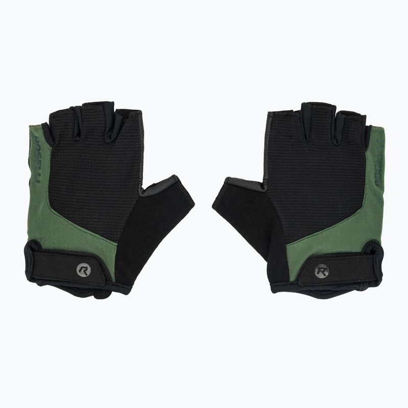 Rękawiczki rowerowe męskie Rogelli Essential black/green 2