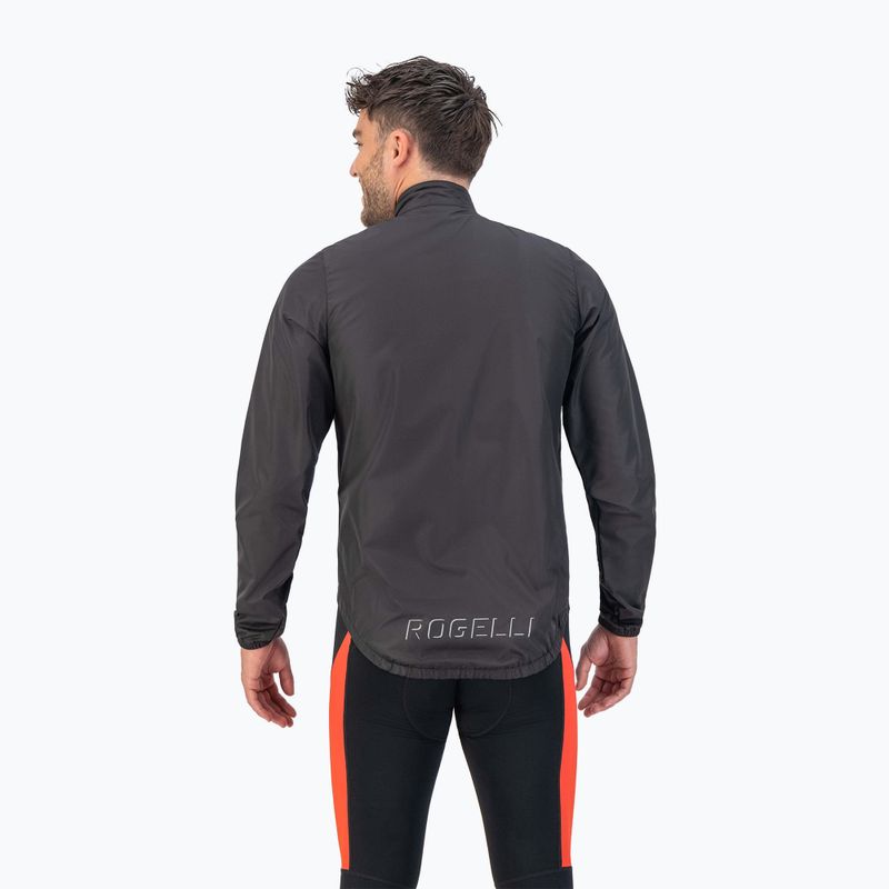 Kurtka rowerowa męska Rogelli Core Wind black 2