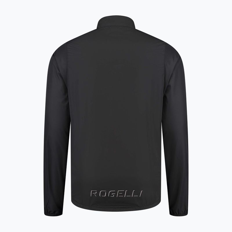 Kurtka rowerowa męska Rogelli Core Wind black 4