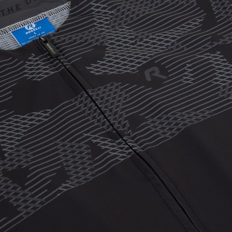 Koszulka rowerowa męska Rogelli Camo Jersey black/grey 3