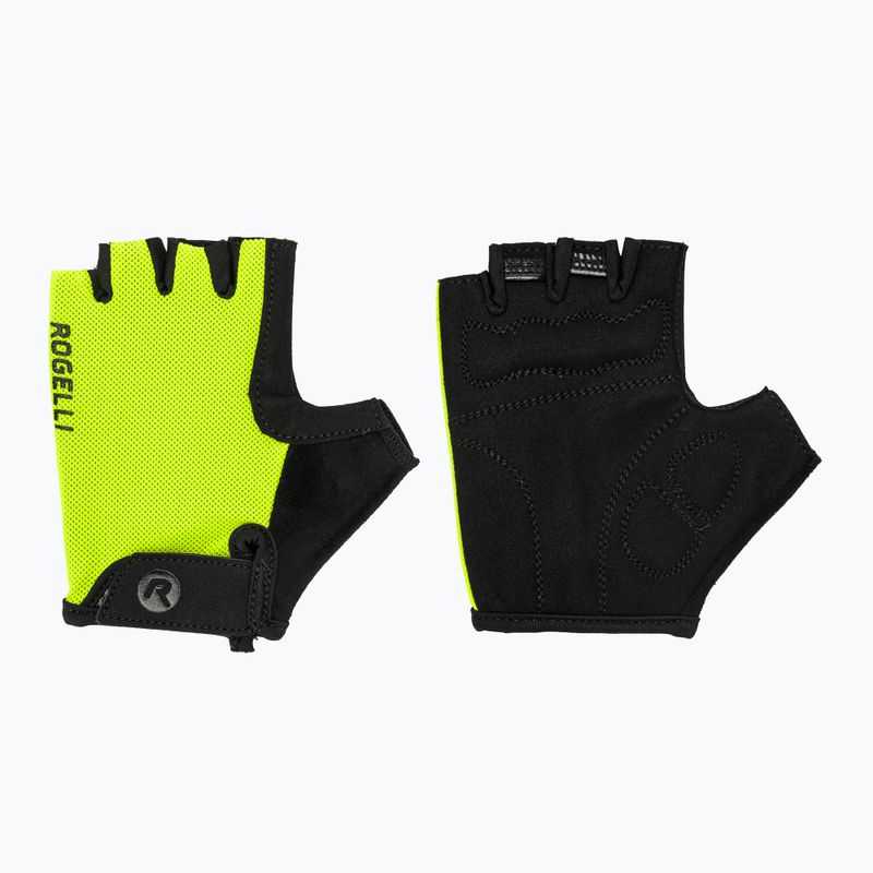 Rękawiczki rowerowe dziecięce Rogelli Core Jr fluor yellow