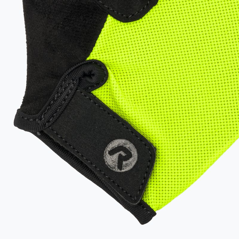 Rękawiczki rowerowe dziecięce Rogelli Core Jr fluor yellow 4
