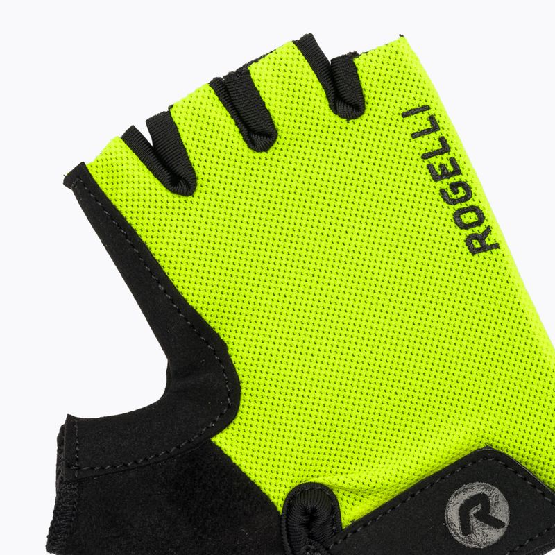 Rękawiczki rowerowe dziecięce Rogelli Core Jr fluor yellow 5