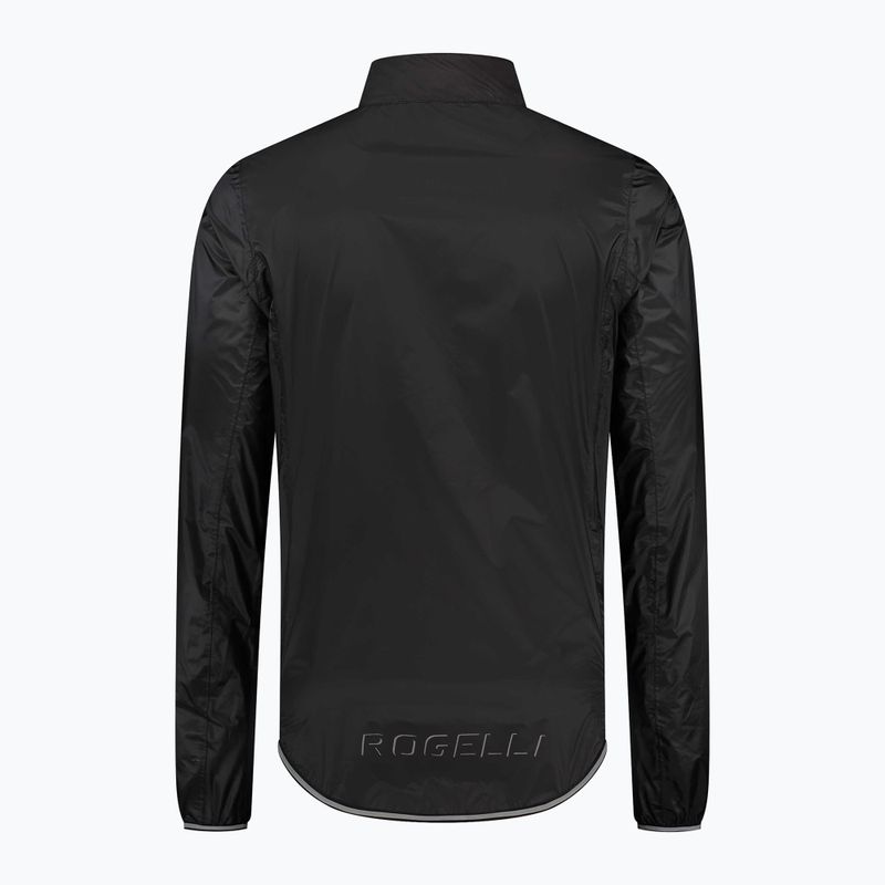Kurtka rowerowa męska Rogelli Essential Rain black 4
