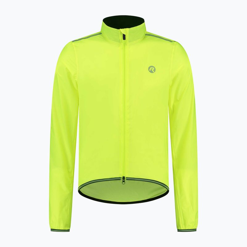 Kurtka rowerowa męska Rogelli Essential Rain fluor yellow 3