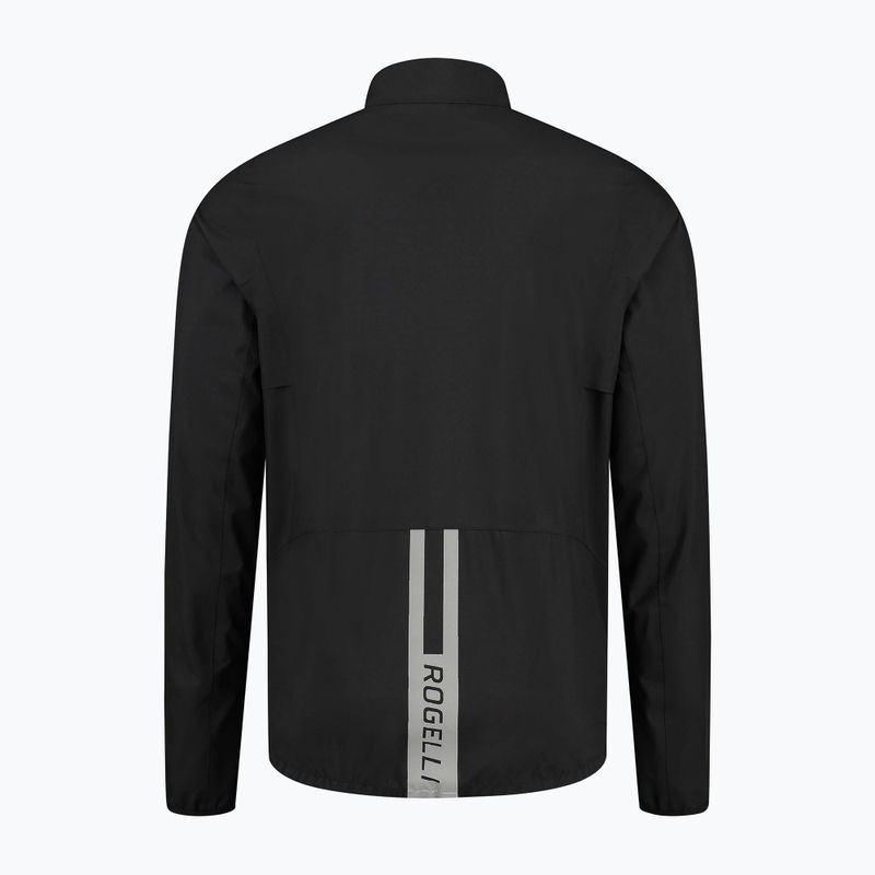 Kurtka rowerowa męska Rogelli Distance Rain black 5