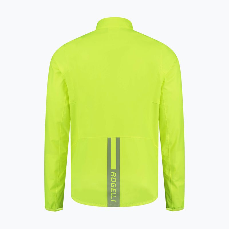 Kurtka rowerowa męska Rogelli Distance yellow 4