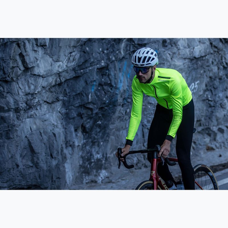 Longsleeve rowerowy męski Rogelli Core fluor/black 7