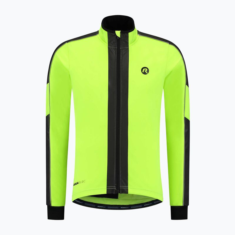 Kurtka rowerowa męska Rogelli Essential Winter Hi Vis yellow 5
