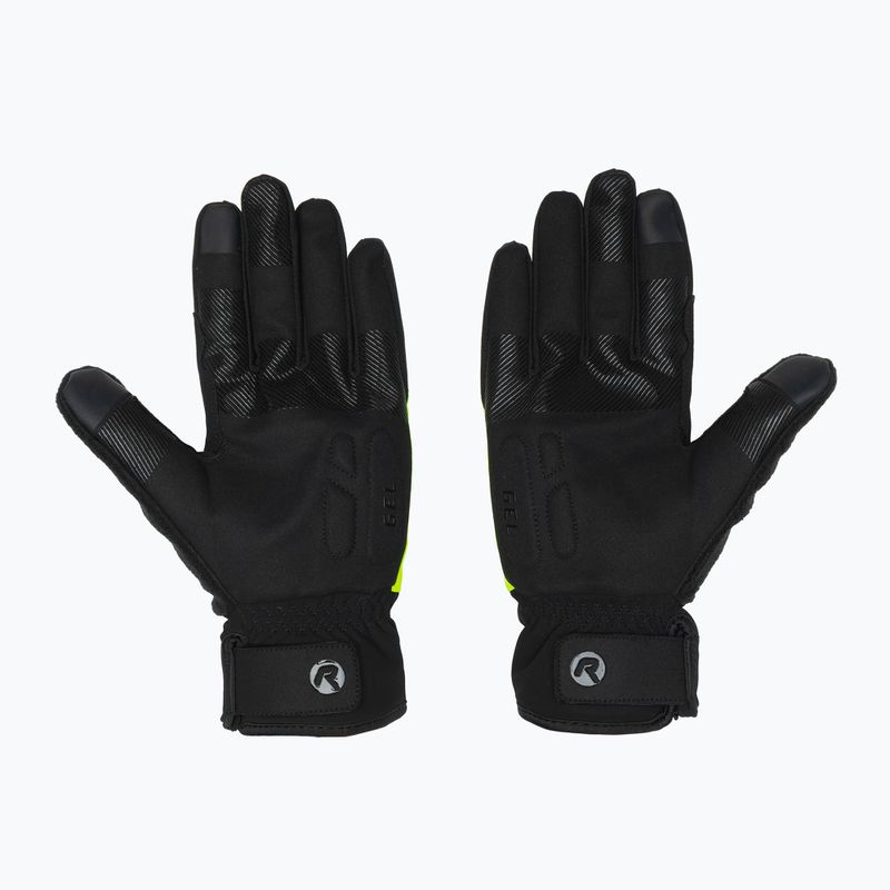 Rękawiczki rowerowe męskie Rogelli Essential Winter Waterproop fluor yellow 3