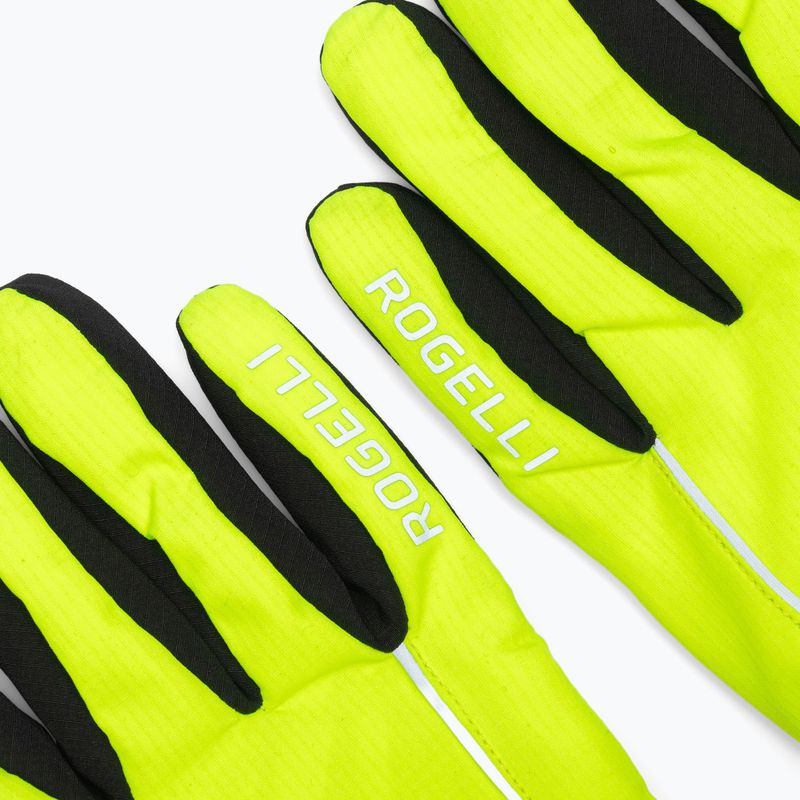 Rękawiczki rowerowe męskie Rogelli Essential Winter Waterproop fluor yellow 5