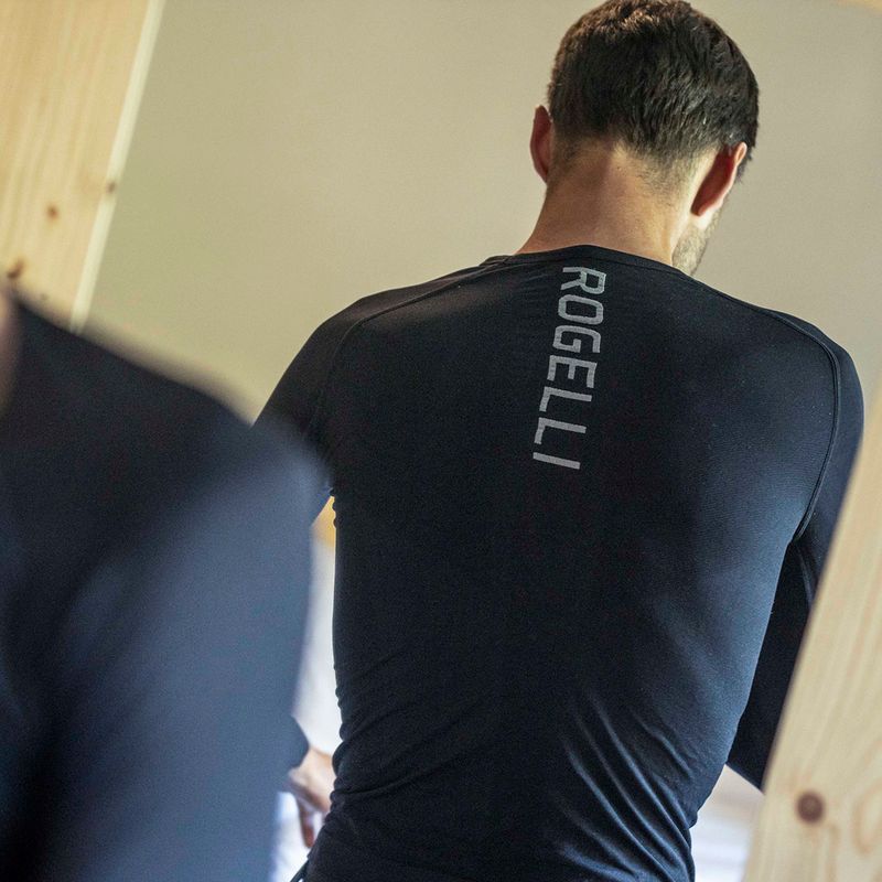 Longsleeve rowerowy męski Rogelli Essential W black 4