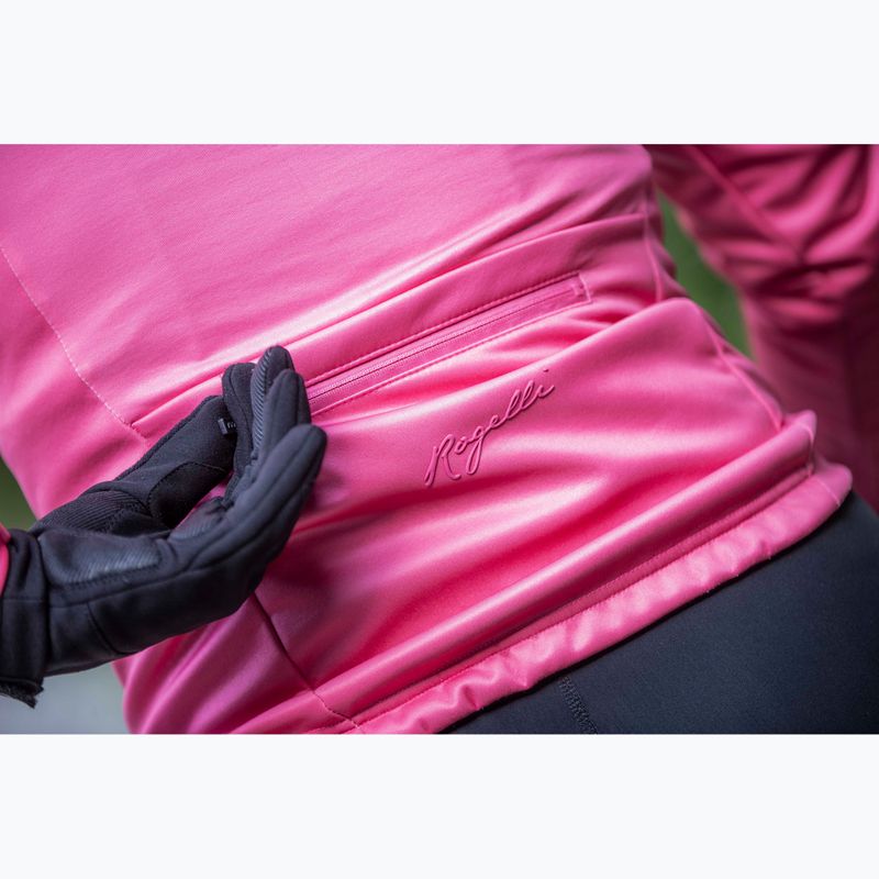 Kurtka rowerowa damska Rogelli Core Winter pink 7