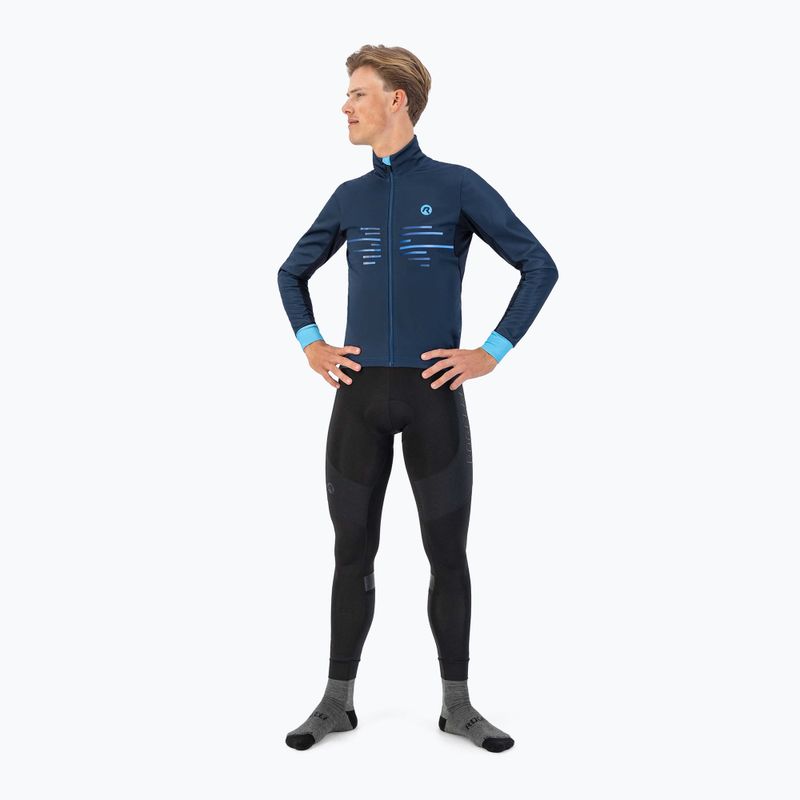 Kurtka rowerowa męska Rogelli Radius Winter Jacket blue 2