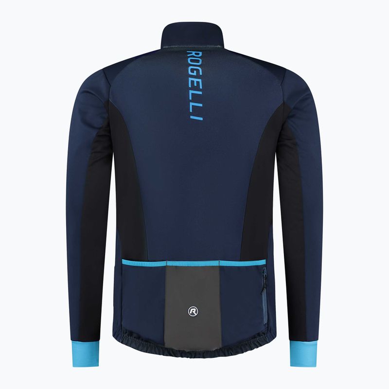 Kurtka rowerowa męska Rogelli Radius Winter Jacket blue 5