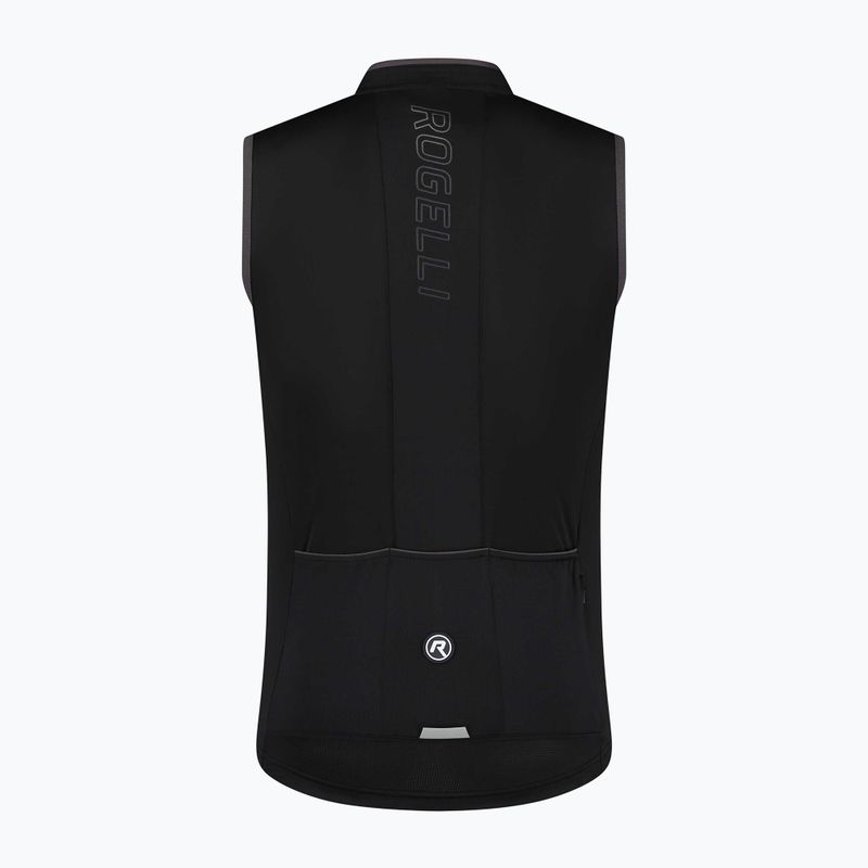 Koszulka rowerowa męska Rogelli Essential black 4