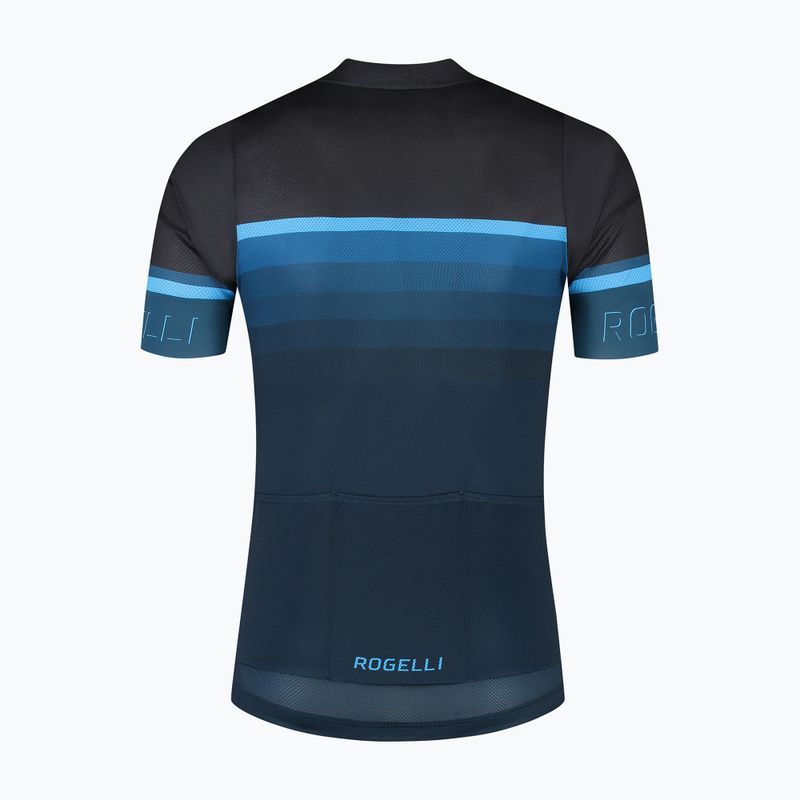 Koszulka rowerowa męska Rogelli Hero II black/blue 5