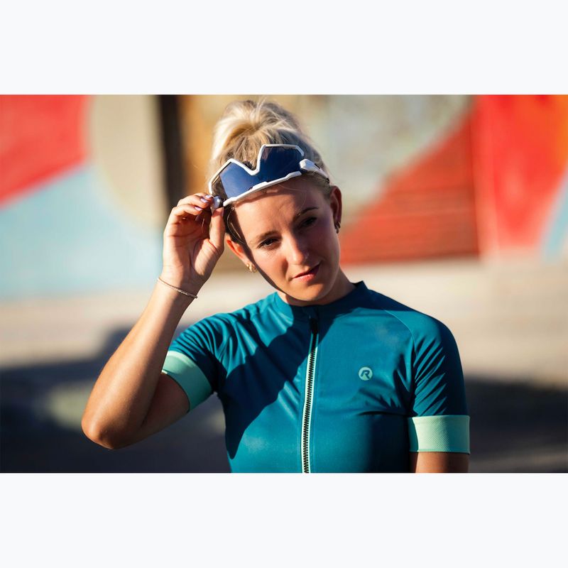 Koszulka rowerowa damska Rogelli Modesta W green/turquoise 5
