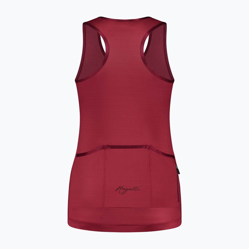 Koszulka rowerowa damska Rogelli Abbey Tank Top W cerise 4
