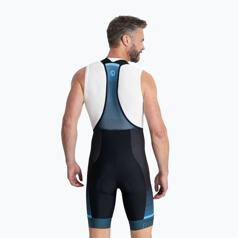 Spodenki rowerowe męskie Rogelli Hero II Bib Short blue/black 2