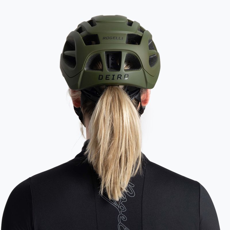 Kask rowerowy Rogelli Deiro green 13