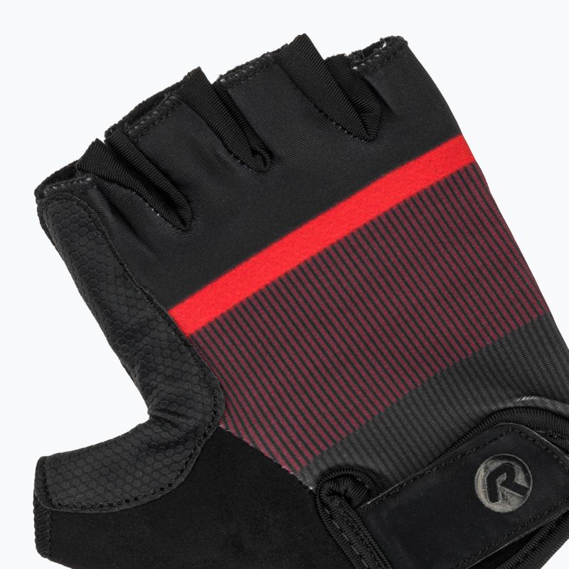 Rękawiczki rowerowe męskie Rogelli Hero II black/red/bordeaux 5