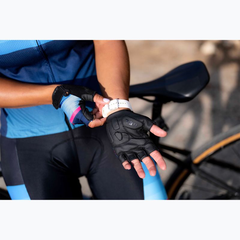 Rękawiczki rowerowe damskie Rogelli Impress II W blue/pink/black 4
