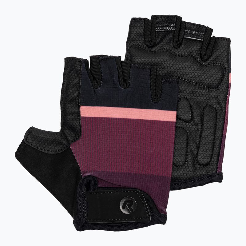 Rękawiczki rowerowe damskie Rogelli Impress II W burgundy/coral/black