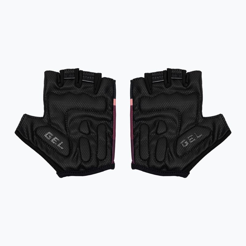 Rękawiczki rowerowe damskie Rogelli Impress II W burgundy/coral/black 3