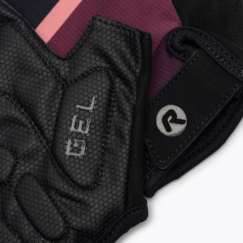 Rękawiczki rowerowe damskie Rogelli Impress II W burgundy/coral/black 5