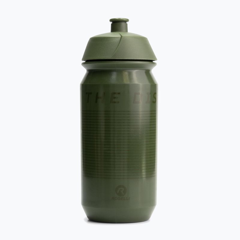 Bidon rowerowy Rogelli Bio Bottle Enjoy The Distance 500 ml army green