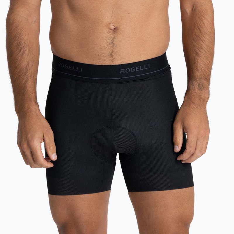 Bokserki rowerowe męskie Rogelli Prime Boxer black 3