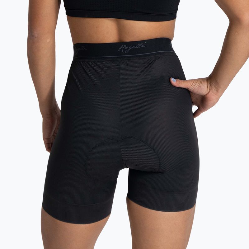 Bokserki rowerowe damskie Rogelli Prime Boxer W black 4