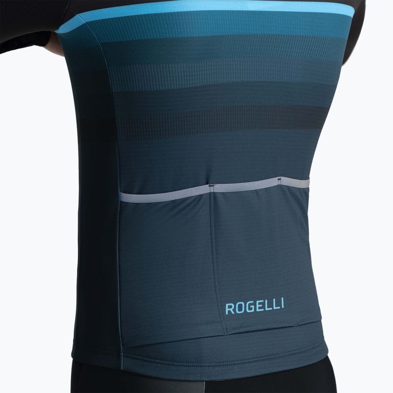 Longsleeve rowerowy męski Rogelli Hero II black/blue 3