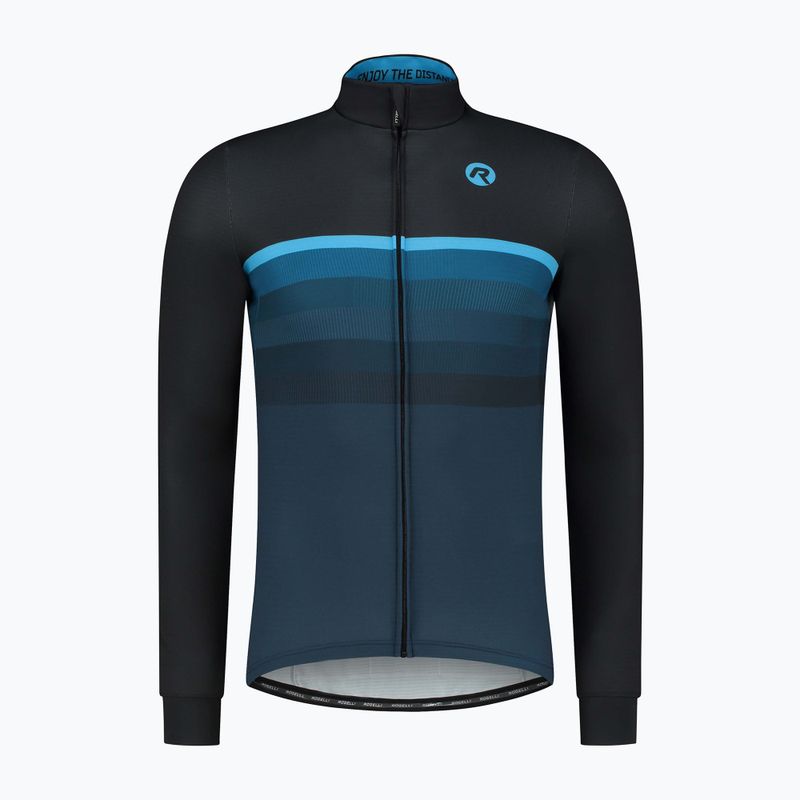 Longsleeve rowerowy męski Rogelli Hero II black/blue 4