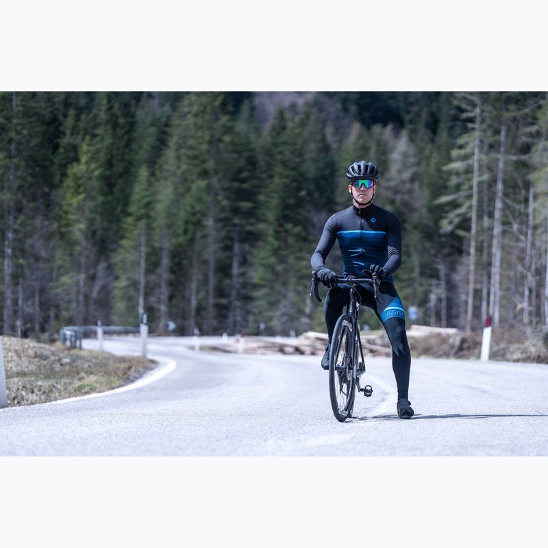 Longsleeve rowerowy męski Rogelli Hero II black/blue 7