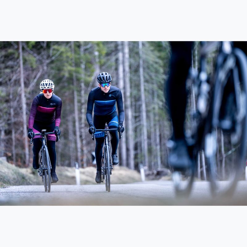 Longsleeve rowerowy męski Rogelli Hero II black/blue 11