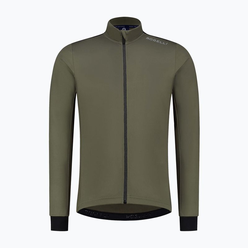 Longsleeve rowerowy męski Rogelli Core green 4