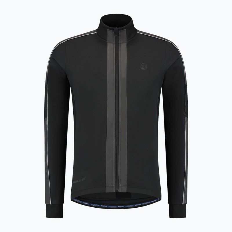 Kurtka rowerowa męska Rogelli Essential Winter Hi Vis black 5