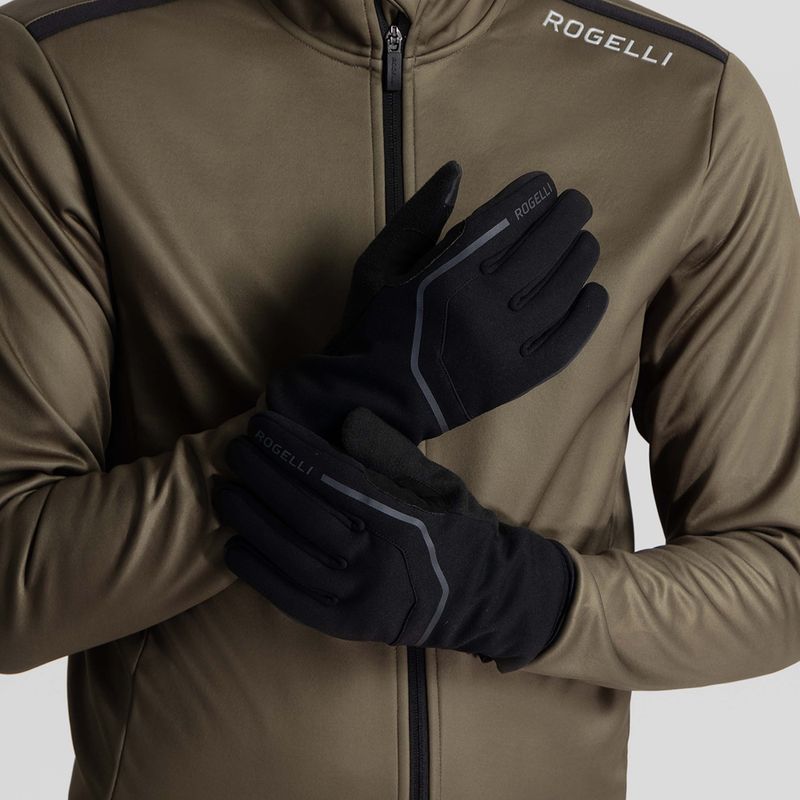 Rękawiczki rowerowe męskie Rogelli Apex Winter Windproof black 2