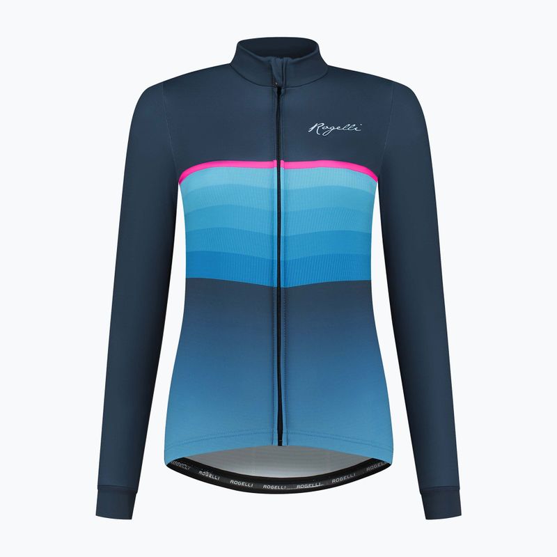 Longsleeve rowerowy damski Rogelli Impress II blue/pink 5