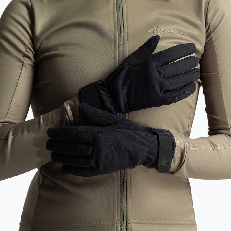 Rękawiczki rowerowe damskie Rogelli Core II Winter Windproof W black 3