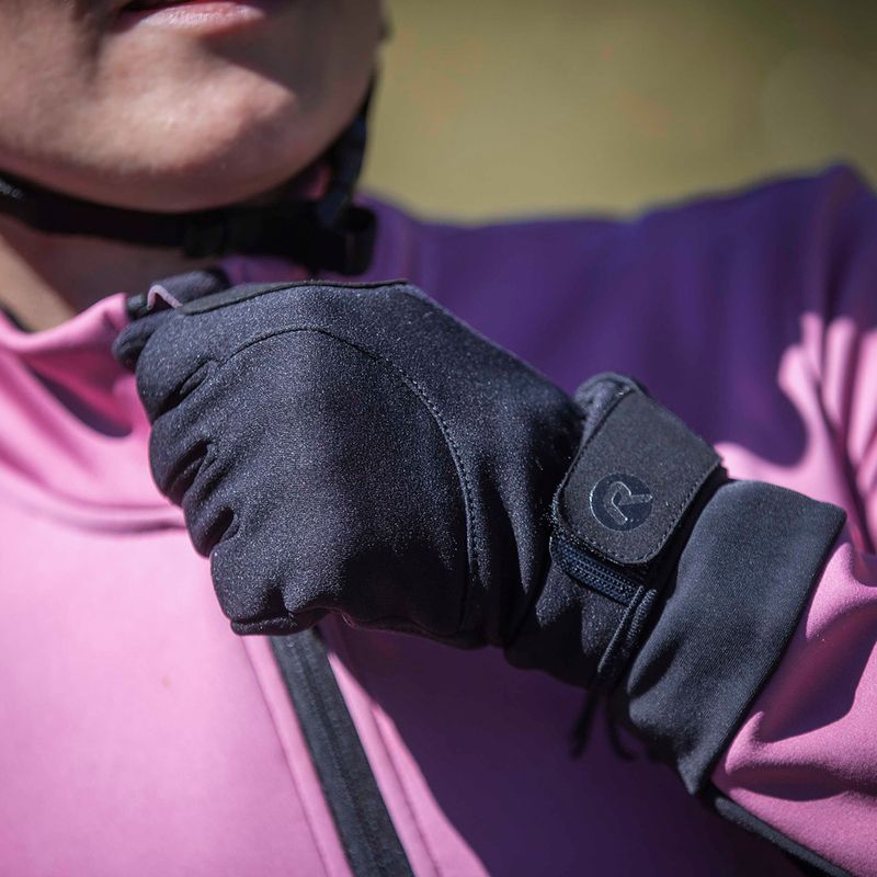 Rękawiczki rowerowe damskie Rogelli Core II Winter Windproof W black 5