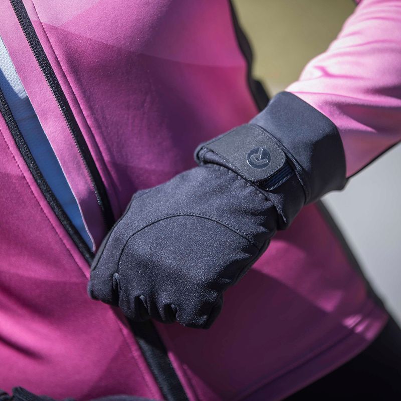 Rękawiczki rowerowe damskie Rogelli Core II Winter Windproof W black 6