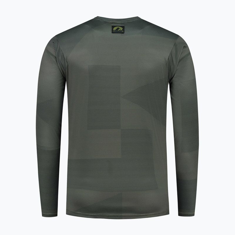 Longsleeve rowerowy męski Rogelli Advntr Core army green 5